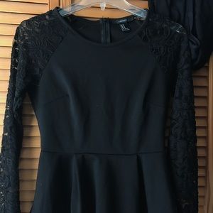 Forever21 Peplum Black Medium shirt